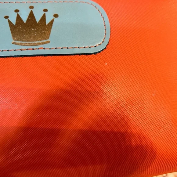Jon Hart large/ grande makeup zipper pull bag with Crown details. - Picture 8 of 15